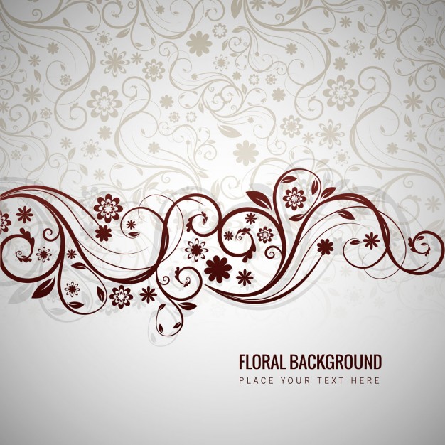 Grey Floral Background Vector Free Download 626x626 Grey Floral Background Vector Free Download