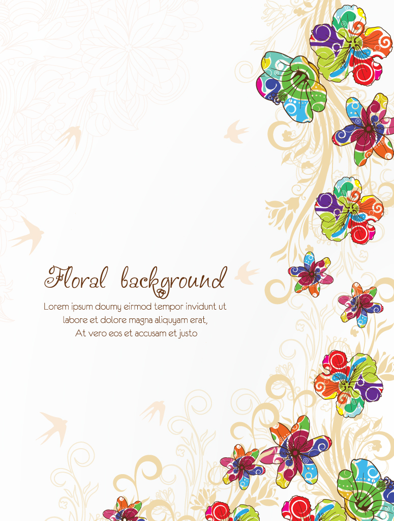 Floral Background Free Vector Graphic Download 775x1023 Floral Background Free Vector Graphic Download