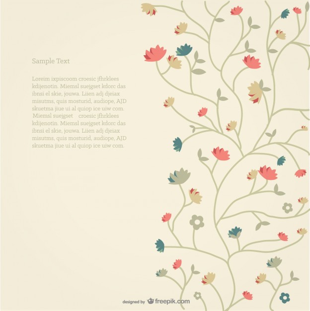 Floral Background Vector Free Download 624x626 Floral Background Vector Free Download
