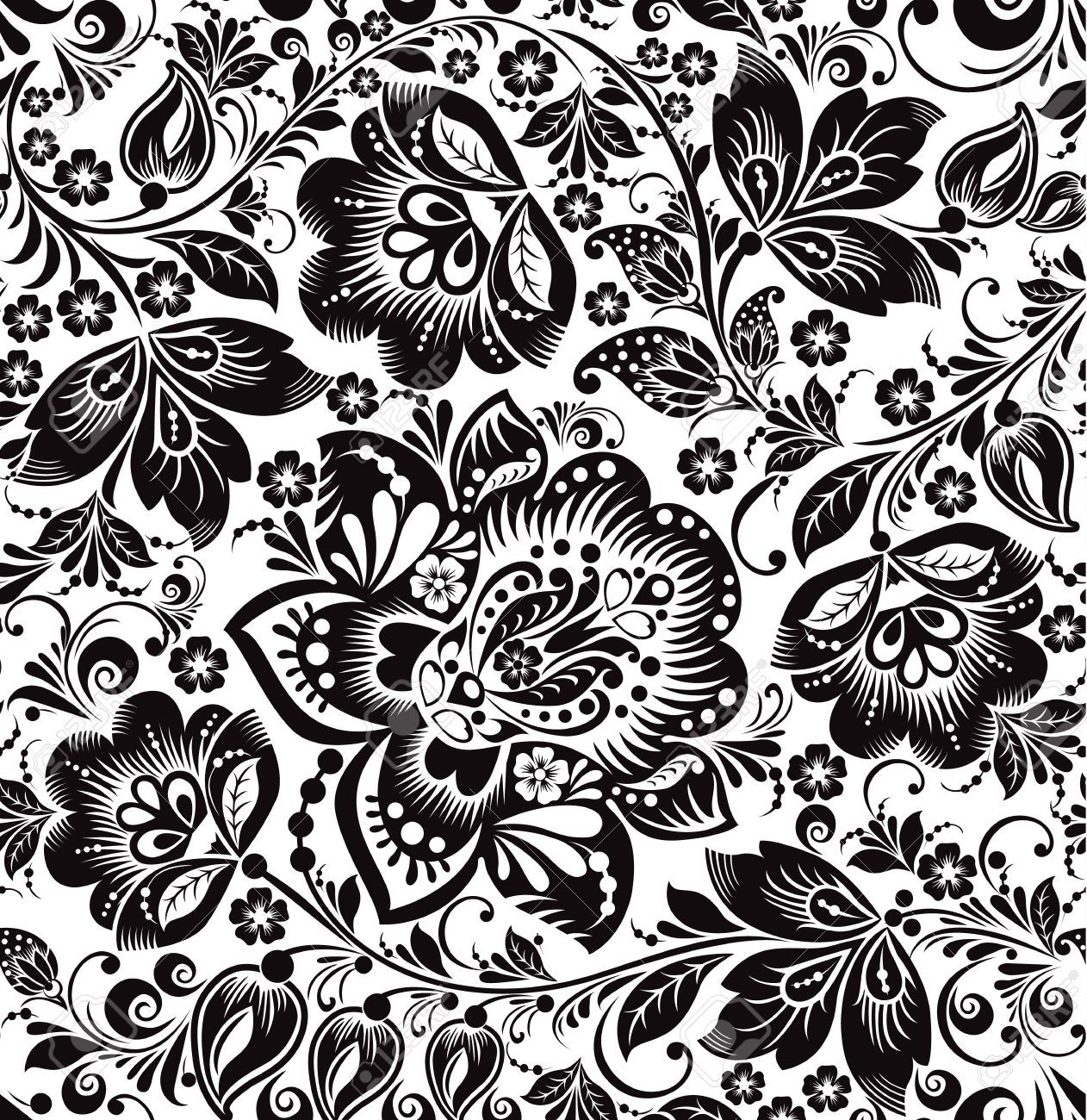 Stock Vector U Russia Black, White Background, Pattern 1262x1300 Stock Vector U Russia Black, White Background, Pattern