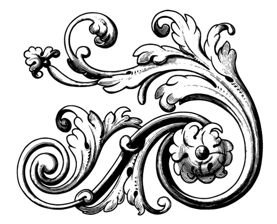 Flourish Vector Sample 570x461 Flourish Vector Sample