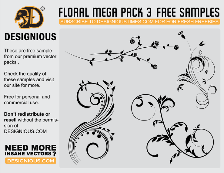 Free Vector Flourishes 739x570 Free Vector Flourishes
