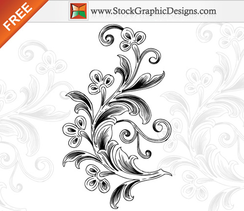 Free Vector Flourishes And Swirls For Inspiration 500x433 Free Vector Flourishes And Swirls For Inspiration