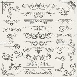 300x300 Free Vector Flourishes And Swirls Fresh Vintage Frame Baroque