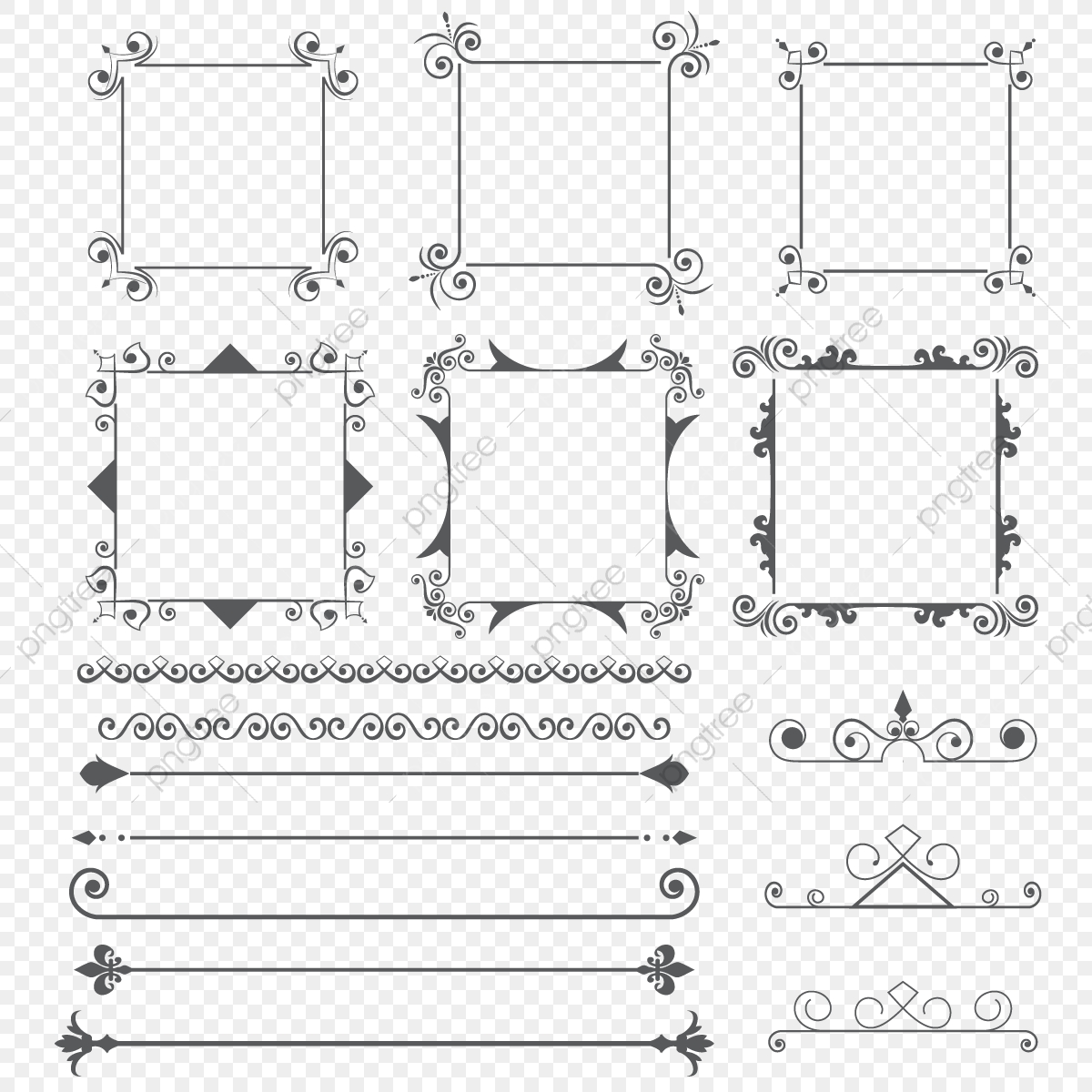 1200x1200 Ornament Frame And Dividers Design Elements, Ornament, Swirl
