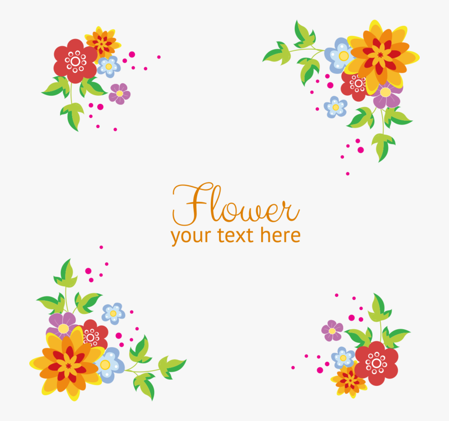 920x862 Flowers Vector Border Free Clipart Hd