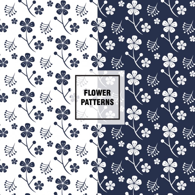 Flower Patterns In White And Blue Vector Free Download 626x626 Flower Patterns In White And Blue Vector Free Download