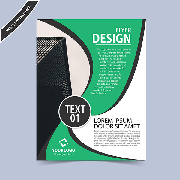 600x600 Vector Flyer Design Template Free Download