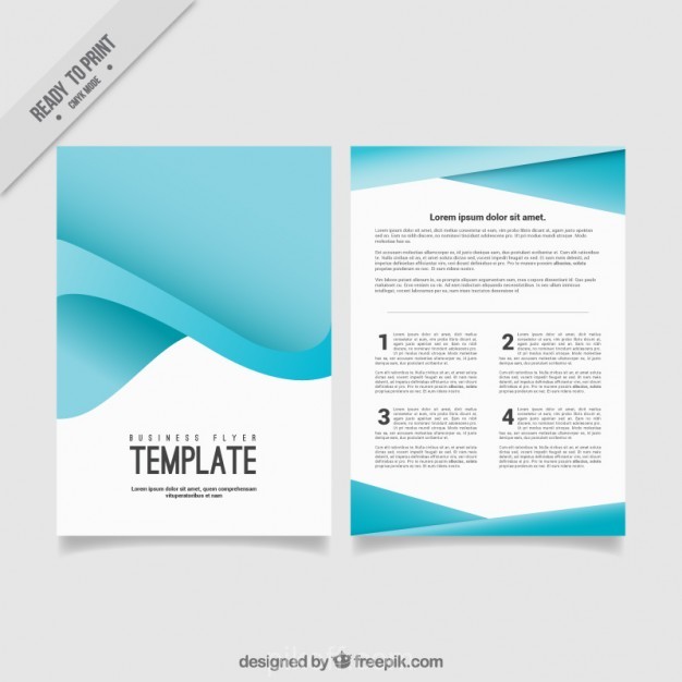626x626 Blue Abstract Business Flyer Vector Free Download
