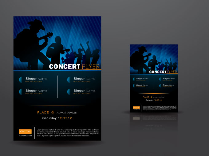 680x510 Concert Flyer Free Vector Free Vectors Ui Download