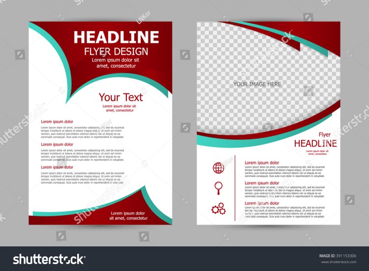 750x550 Vector Flyer Template Design Business Brochure Stock Vector