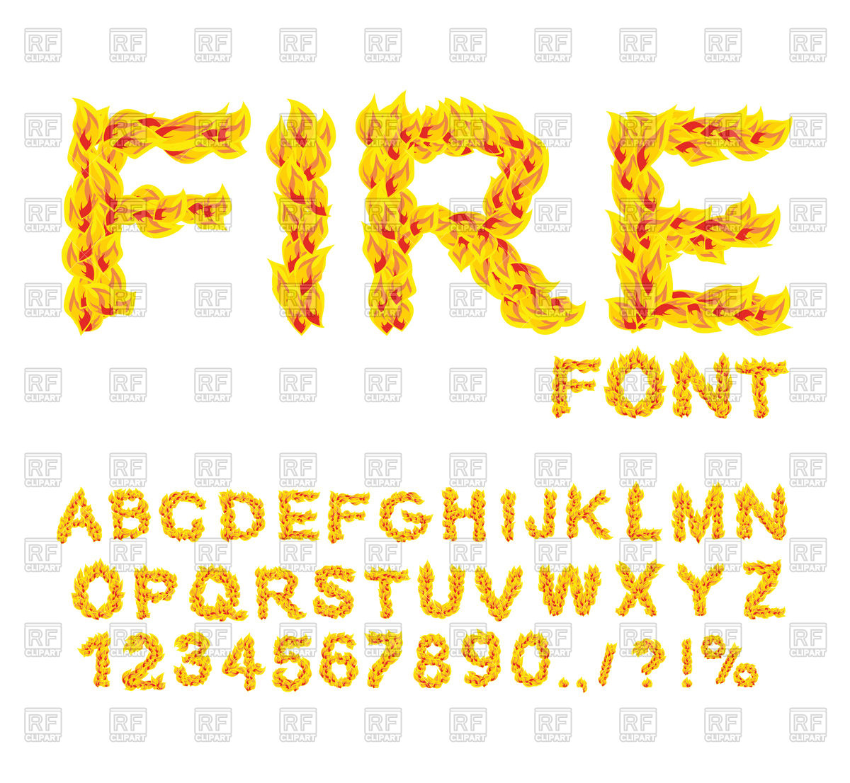 1200x1106 Fire Font, Burning Abc, Fiery Letters Vector Image Of Fonts Type