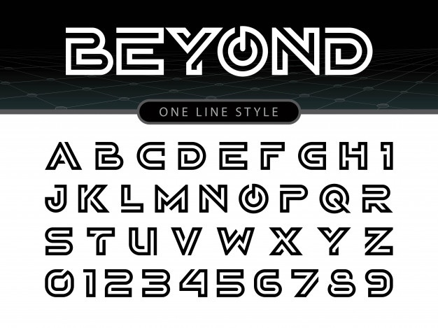 626x469 Vector Of Stylized Rounded Font And Alphabet Vector Premium Download