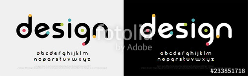 500x154 Future Font Creative Modern Alphabet Fonts Typography Colorful