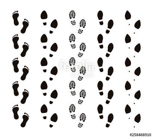 500x450 Footprint Trails Bare Feet Human Footst Funny People Foot