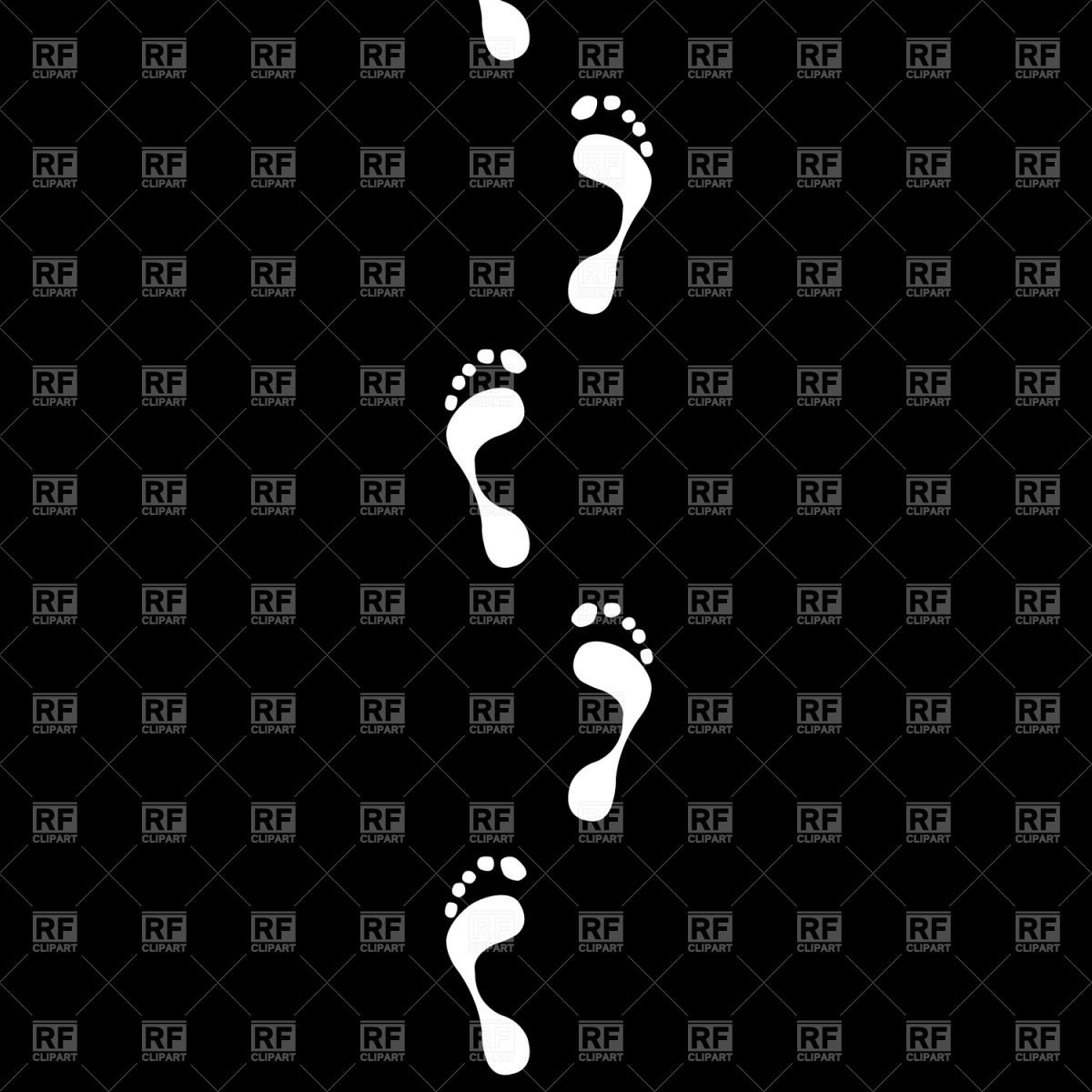 1200x1200 Footprints Vector Image Of Backgrounds, Textures, Abstract