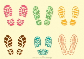 285x200 Muddy Footprints Free Vector Graphic Art Free Download