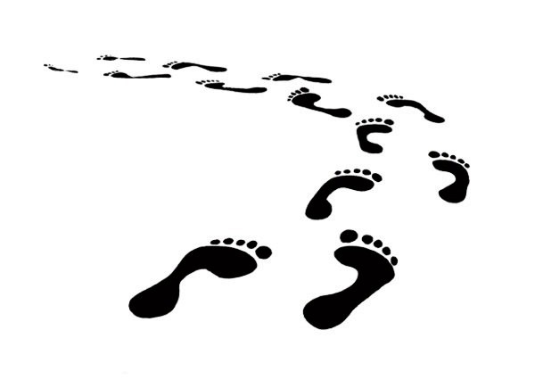 600x435 Black Footprints Vector Material My Free Photoshop World