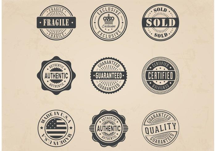 Free Vector Commercial Stamp Badges Set 700x490 Free Vector Commercial Stamp Badges Set