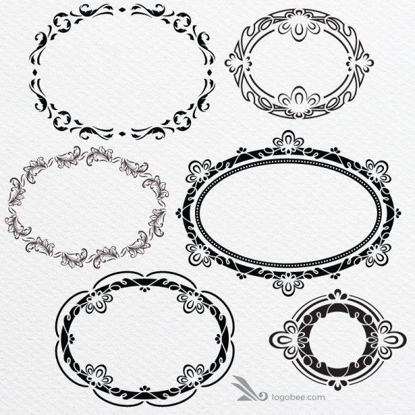 600x600 Free Elegant Oval Vintage Vector Frames Free Vectors Ui Download