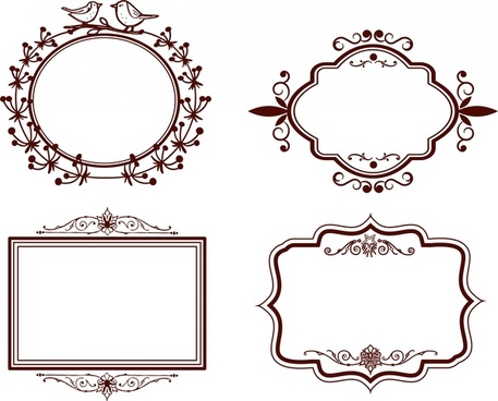 457x368 Photoshop Shapes Frames Free Vector Download