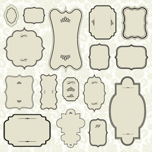 500x500 Retro Decor Frames Design Vector Free Vector In Encapsulated