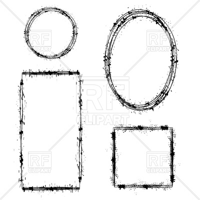 400x400 Set Of Different Ink Frames