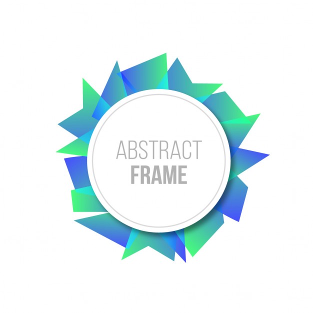 626x626 Abstract Frame With Geometric Shapes Vector Free Download