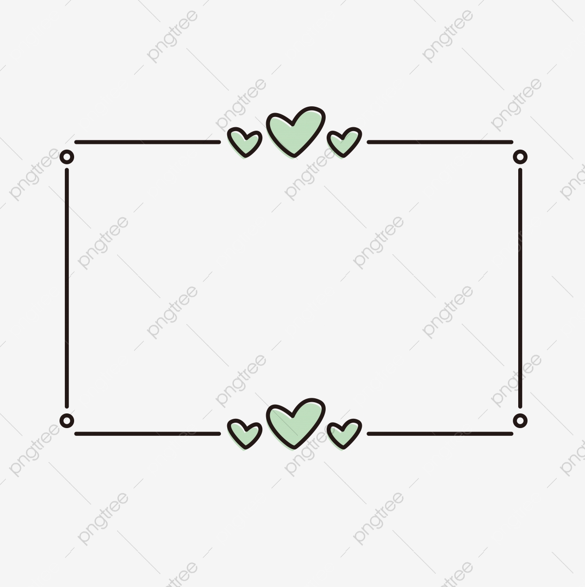 1200x1204 Creative Border Simple And Natural Love Heart Shape Graffiti Frame