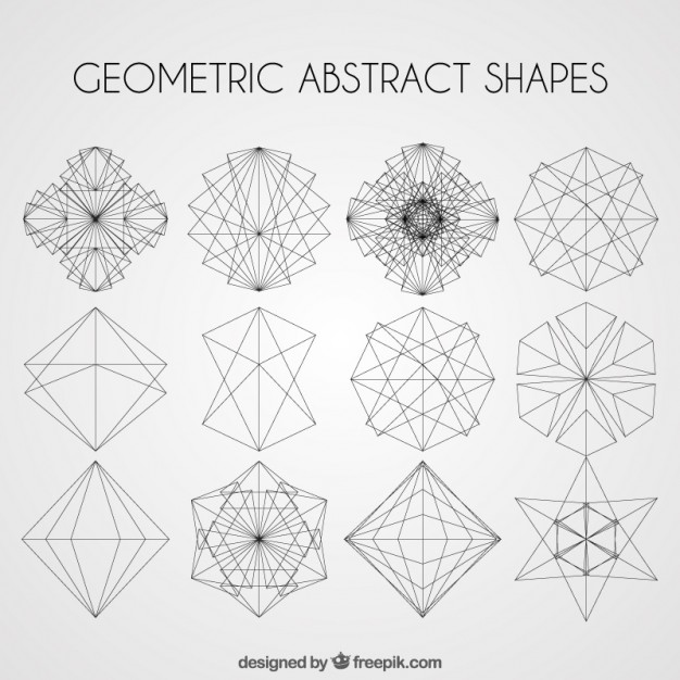 626x626 Geometric Abstract Shapes Pack Vector Free Download