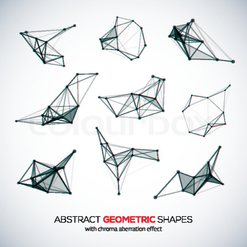 800x800 Set Of Abstract Vector Geometric Stock Vector Colourbox
