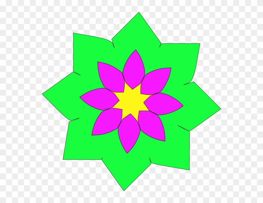 880x679 Free Vector Geometric Flower Shape Clip Art
