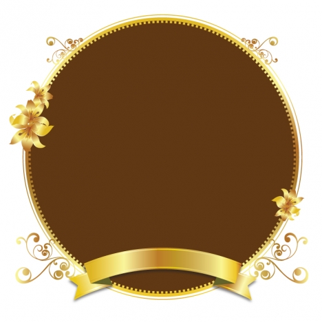 468x468 Gold Design Vector Golden Frame Background Vectors Stock For Free