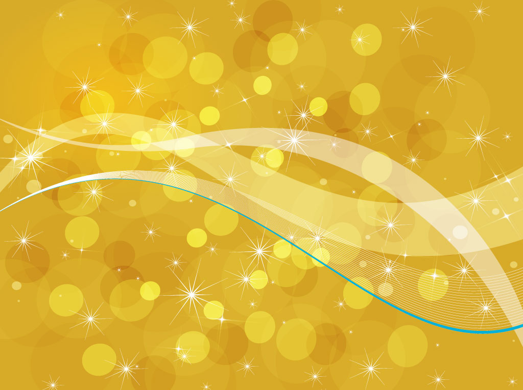 1024x765 Golden Bubbles Background Vector Art Graphics