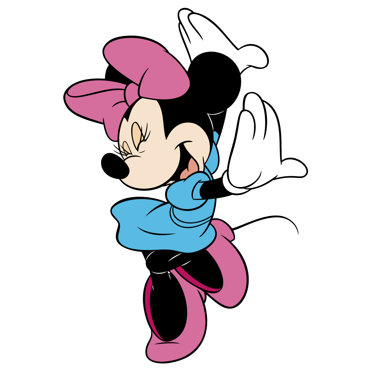 Minnie Mouse Dancing Walt Disney Vector Graphic Clip Art Free 1200x1200 Minnie Mouse Dancing Walt Disney Vector Graphic Clip Art Free