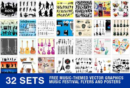 Music Clip Art Sets Of Free Vector Graphics To Download 500x337 Music Clip Art Sets Of Free Vector Graphics To Download