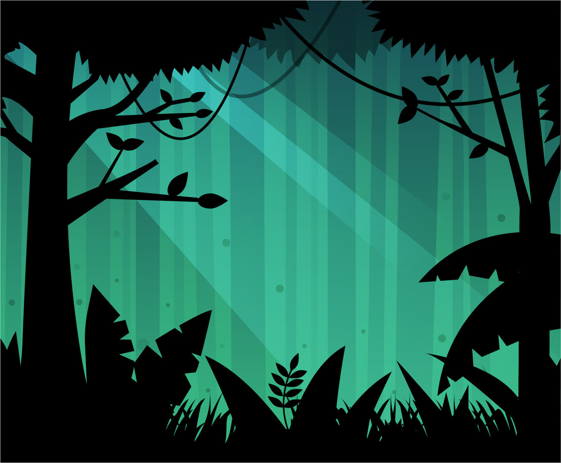 1136x936 Free Deep Forest Background Vector Vector Art Graphics