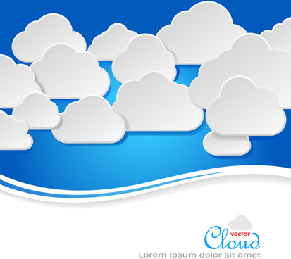 413x368 Free Vector Clouds Background Free Vector Download