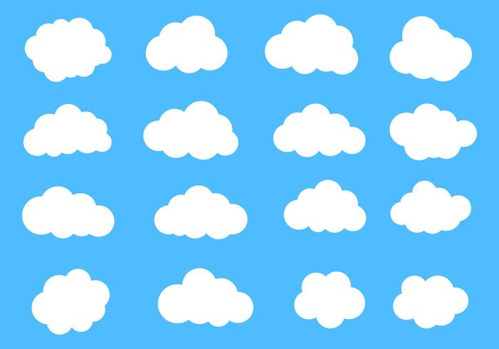 700x490 Vector Clouds Set