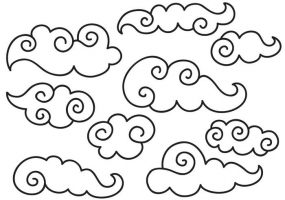 285x200 Chinese Traditional Cloud Free Vector Graphic Art Free Download