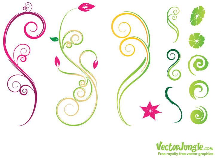 723x529 Flower Art Free Vector Icons Images