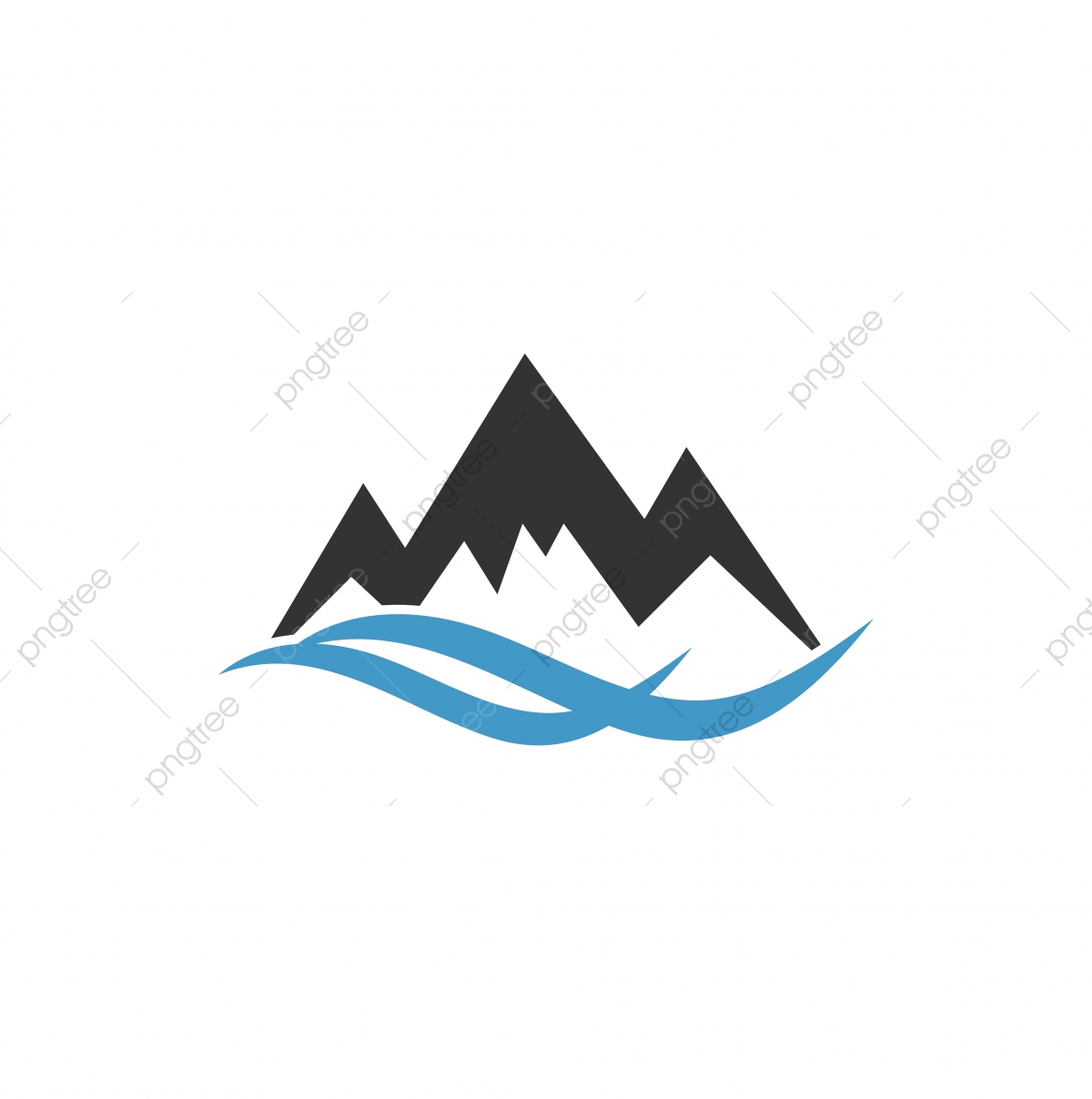 1200x1208 Mountain Logo Graphic Design Template Vector Illustration, Logo