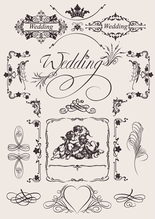 Vector Vintage Wedding Pattern Elements Free Vector Graphics 543x768 Vector Vintage Wedding Pattern Elements Free Vector Graphics