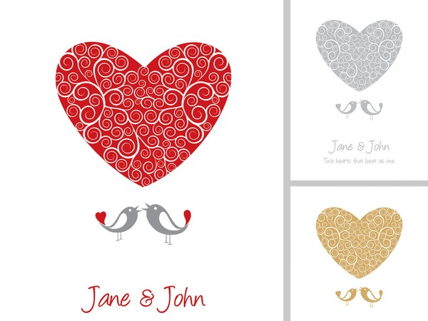 Wedding Card Vector Graphic 600x450 Wedding Card Vector Graphic