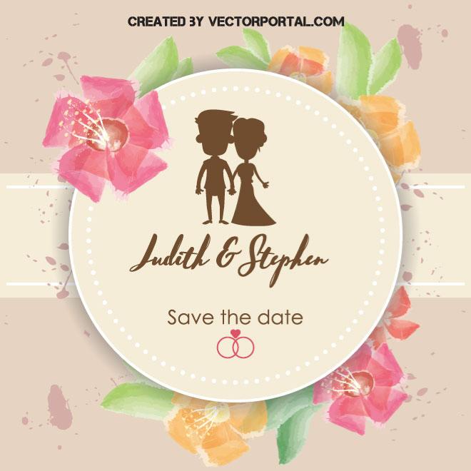 Wedding Invitation Vector Graphics 660x660 Wedding Invitation Vector Graphics