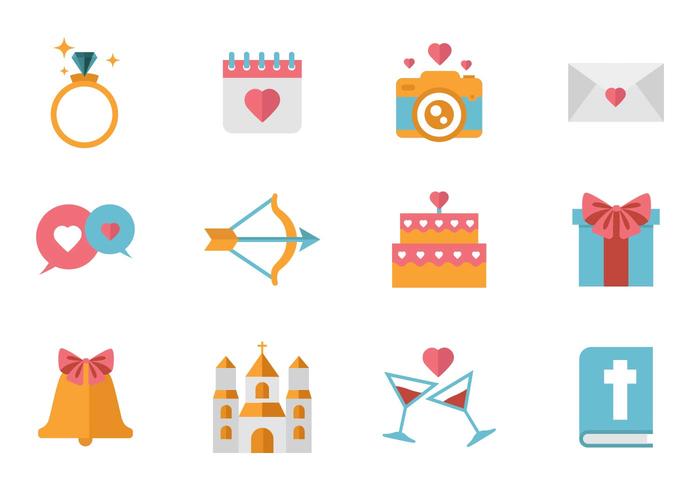 Free Wedding Icons Vector 700x490 Free Wedding Icons Vector