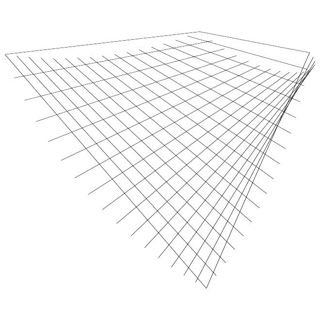 660x660 Perspective Grid Shape Free Vector