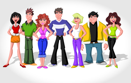 Vector Group Of People Set Free Vector In Encapsulated Postscript 425x272 Vector Group Of People Set Free Vector In Encapsulated Postscript