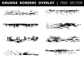 285x200 Grunge Borders Overlay Free Vector Graphic Art Free Download