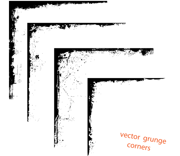600x520 Vector Grunge Corner Designs Free Download Vector Art Free